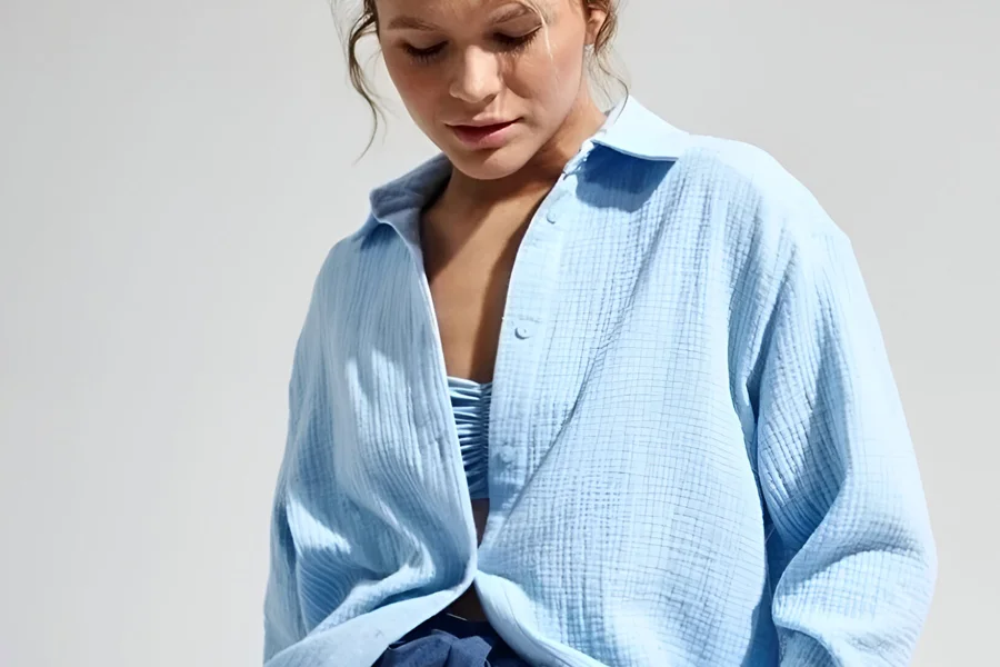 Breathable Cotton Muslin Top