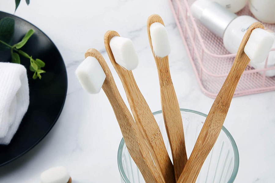 Eco-Friendly Bamboo Toothbrush Set