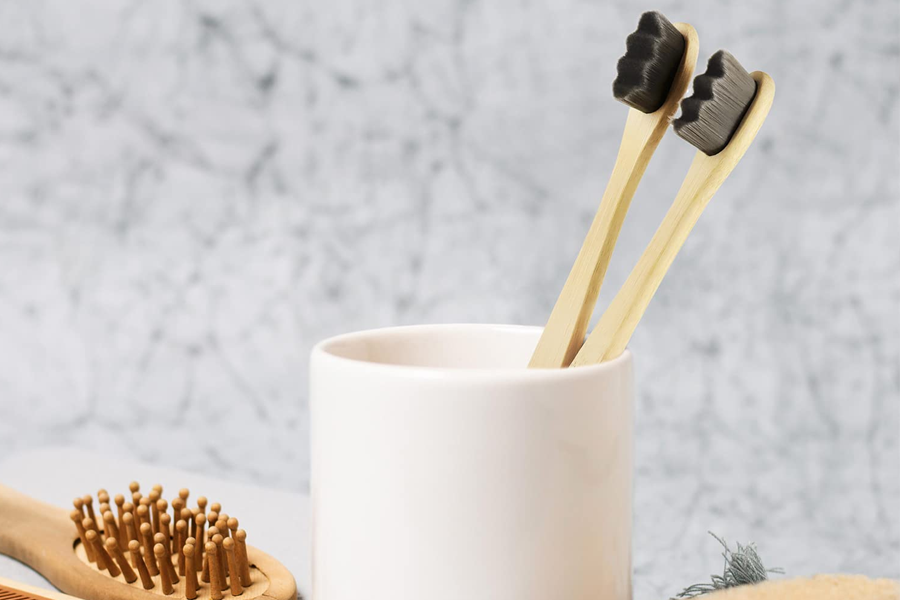 Eco-Friendly Bamboo Toothbrush Set