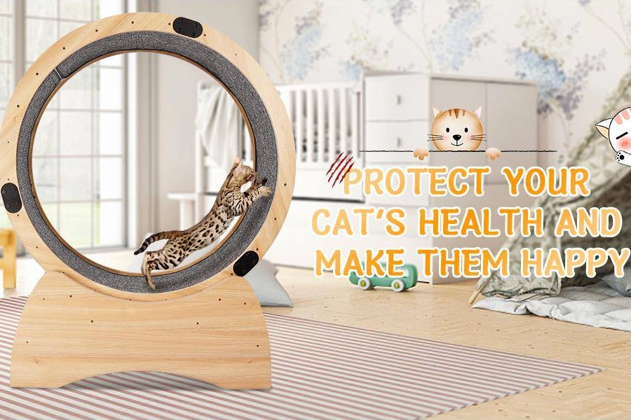 Large Indoor Cat Running Wheel